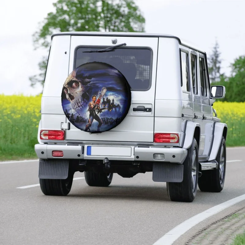 Evil Dead Чехол для запасного колеса Чехол-сумка Всепогодный Сверхъестественный фильм ужасов Армия Тьмы Чехлы для колес Jeep Hummer