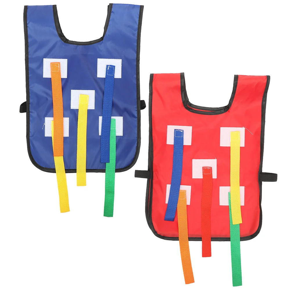2 комплекта спортивной майки, жилет для подтягивания хвоста, детское оборудование для тренировки ловли хвостов, Тканевый реквизит для детских игр
