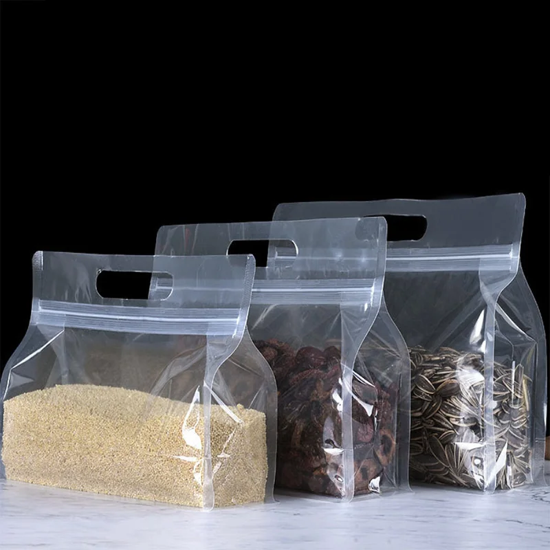 Прозрачные пакеты для консервирования пищевых продуктов, герметичные контейнеры многоразового использования, застегивающиеся на молнию, упаковка для хранения Fresh Bag