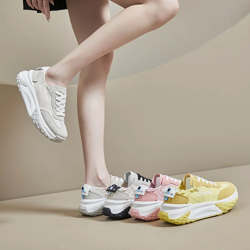 Корейская дышащая женская обувь INS 2023, Летняя повседневная спортивная обувь студенческого цвета, Женская обувь J-d47
