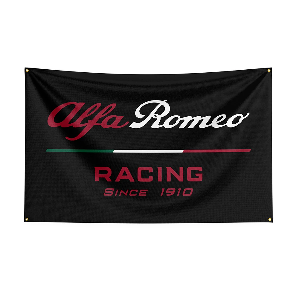 Флаг Alfa romeos 3x5, автомобильный баннер из полиэстера, украшенный ракушкой для декора 11