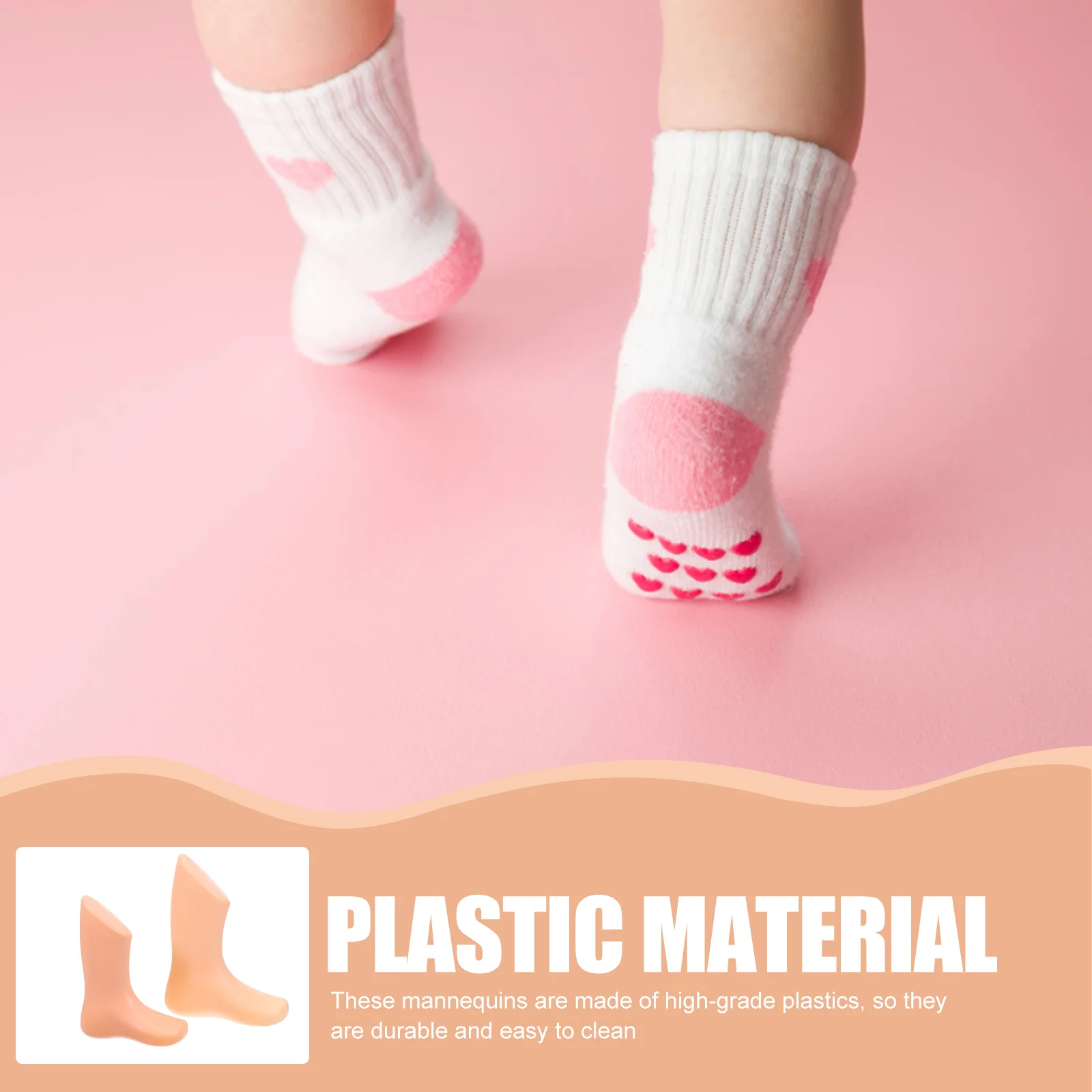 Детская Пластиковая Форма для ног, Демонстрирующая Модельный магазин, Маленькие Ножки Манекена Многоразового использования для малышей
