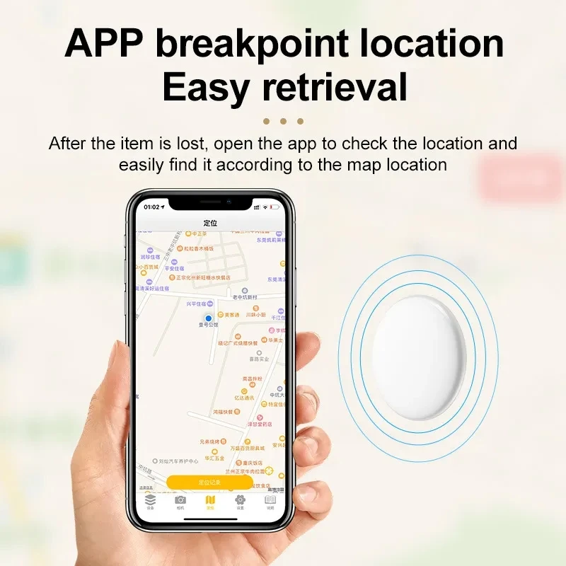 Мини GPS-Трекер Bluetooth 4.0 Smart Locator для AirTag Smart Anti-Потерянное Устройство GPS-Локатор Мобильные Ключи Pet Kids Finder для Apple