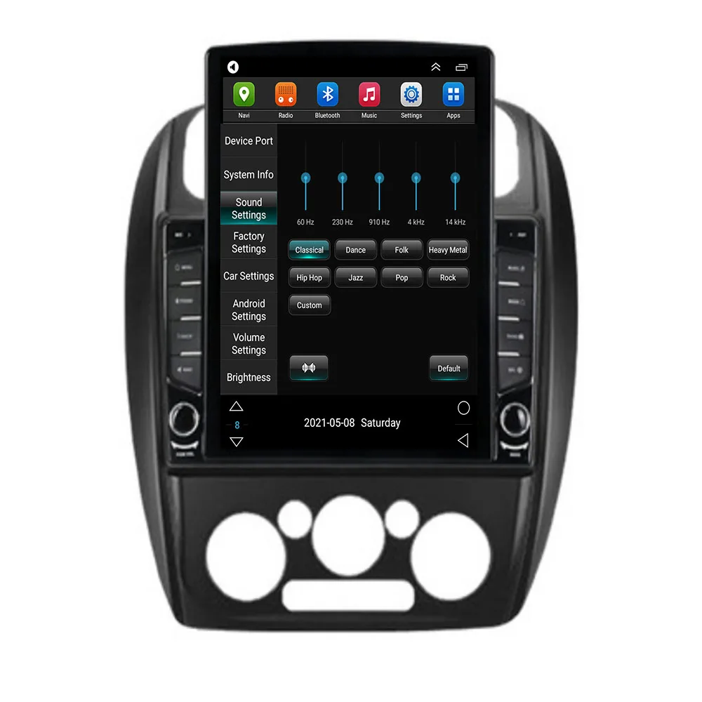 Для Tesla Style 2 Din Android 12 Автомагнитола Mazda 323 Haima Family Happin 04 + Мультимедийный Видеоплеер GPS Стерео Carplay DSP