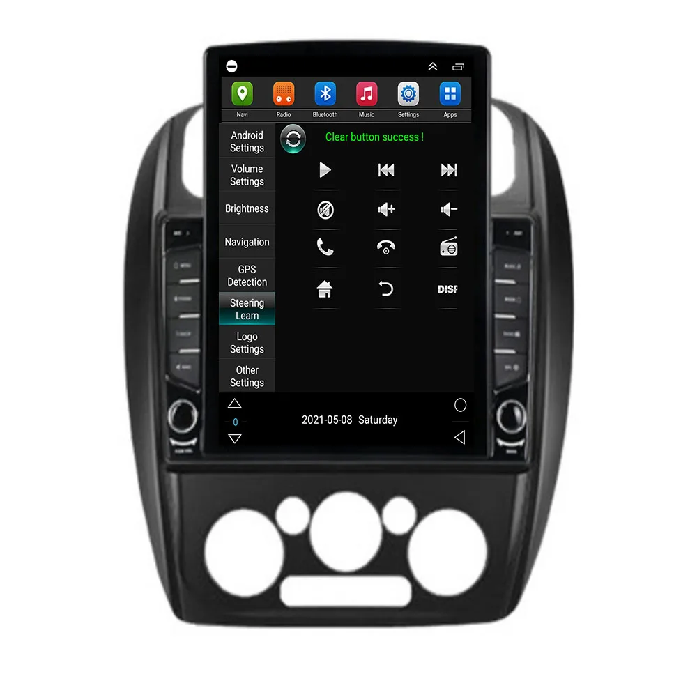 Для Tesla Style 2 Din Android 12 Автомагнитола Mazda 323 Haima Family Happin 04 + Мультимедийный Видеоплеер GPS Стерео Carplay DSP