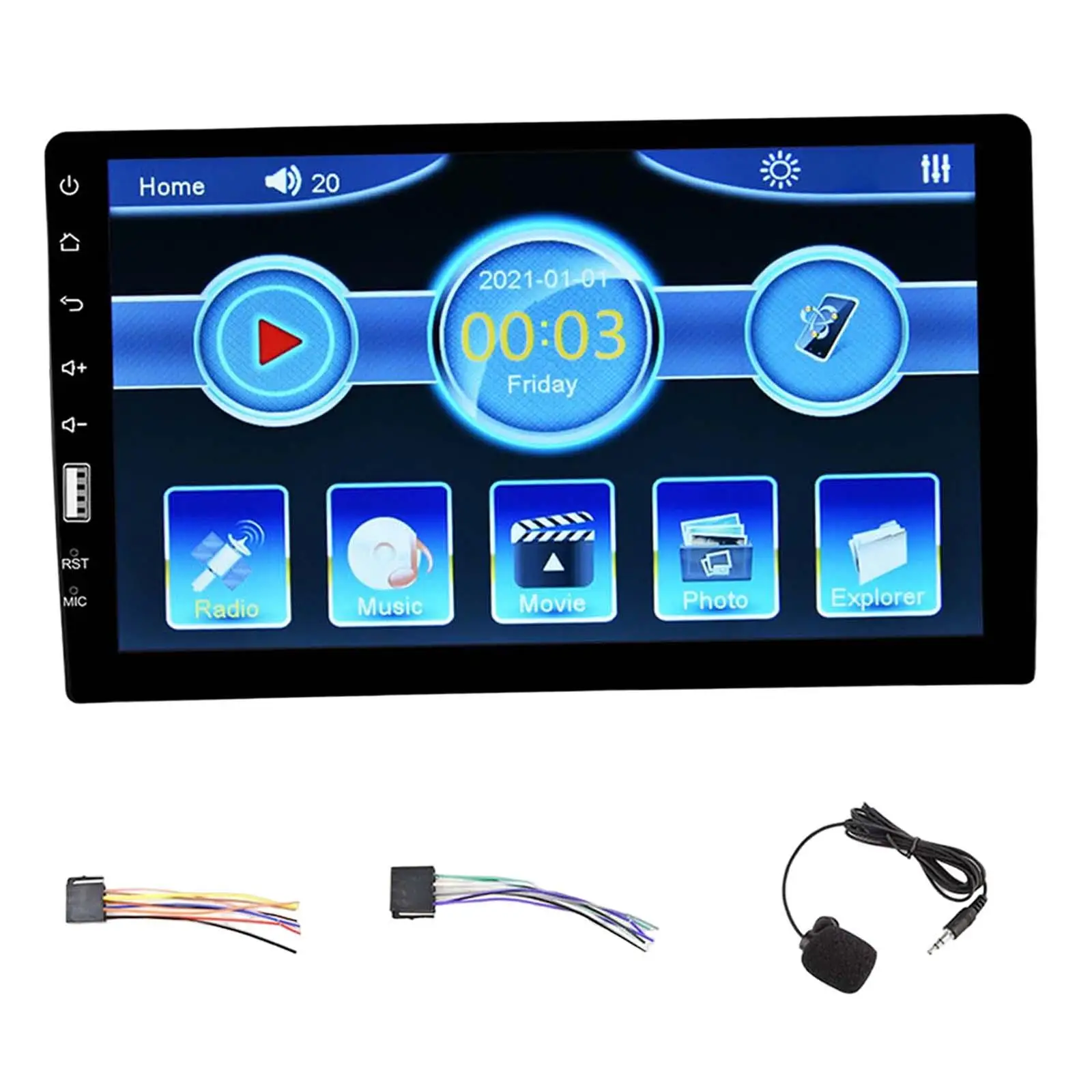 Автомобильный радиоприемник FM-радио USB, автомобильный аудиоприемник для внедорожников