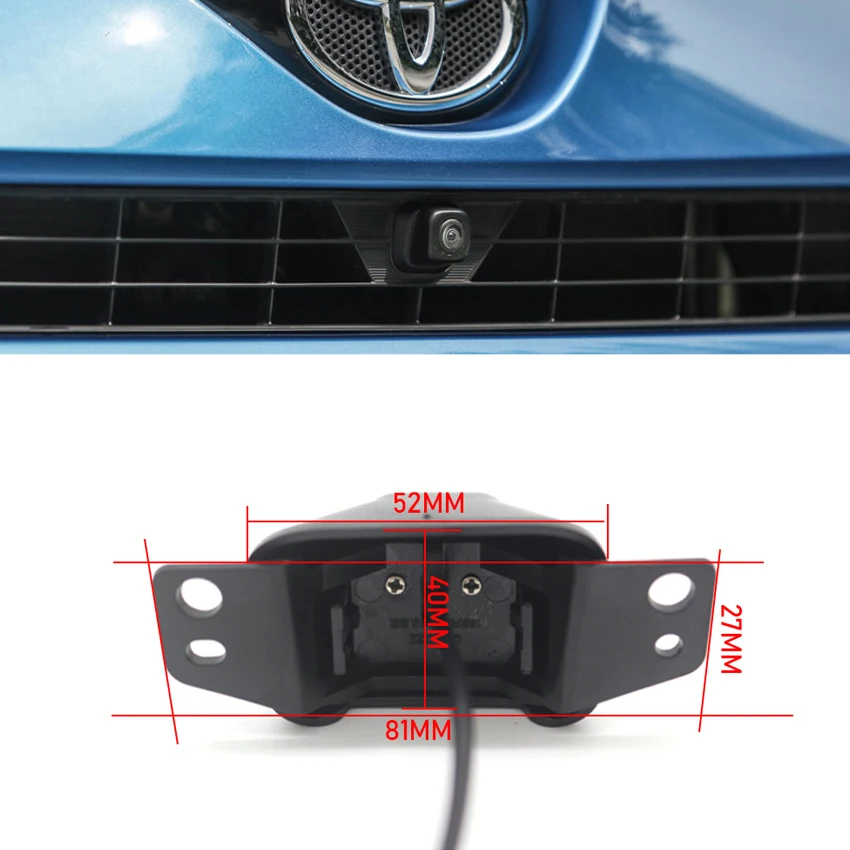 Камера переднего обзора автомобиля водонепроницаемая камера ночного видения с логотипом парковки Фронтальная камера для Toyota RAV4 XA40 Facelift 2014 2015 2016 2017 2018