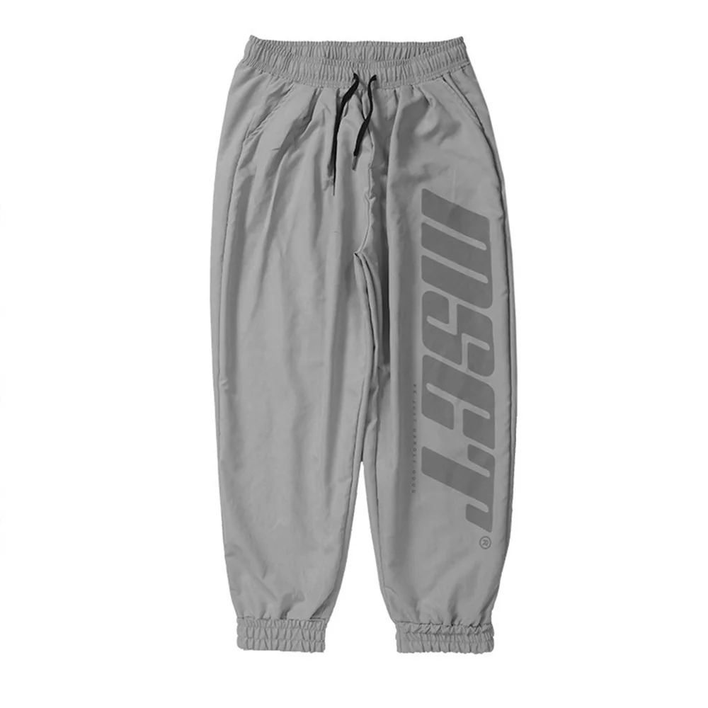 Осенние модные брендовые мужские спортивные брюки nine points, повседневные тренировочные брюки для бега, свободные зауженные брюки для фитнеса