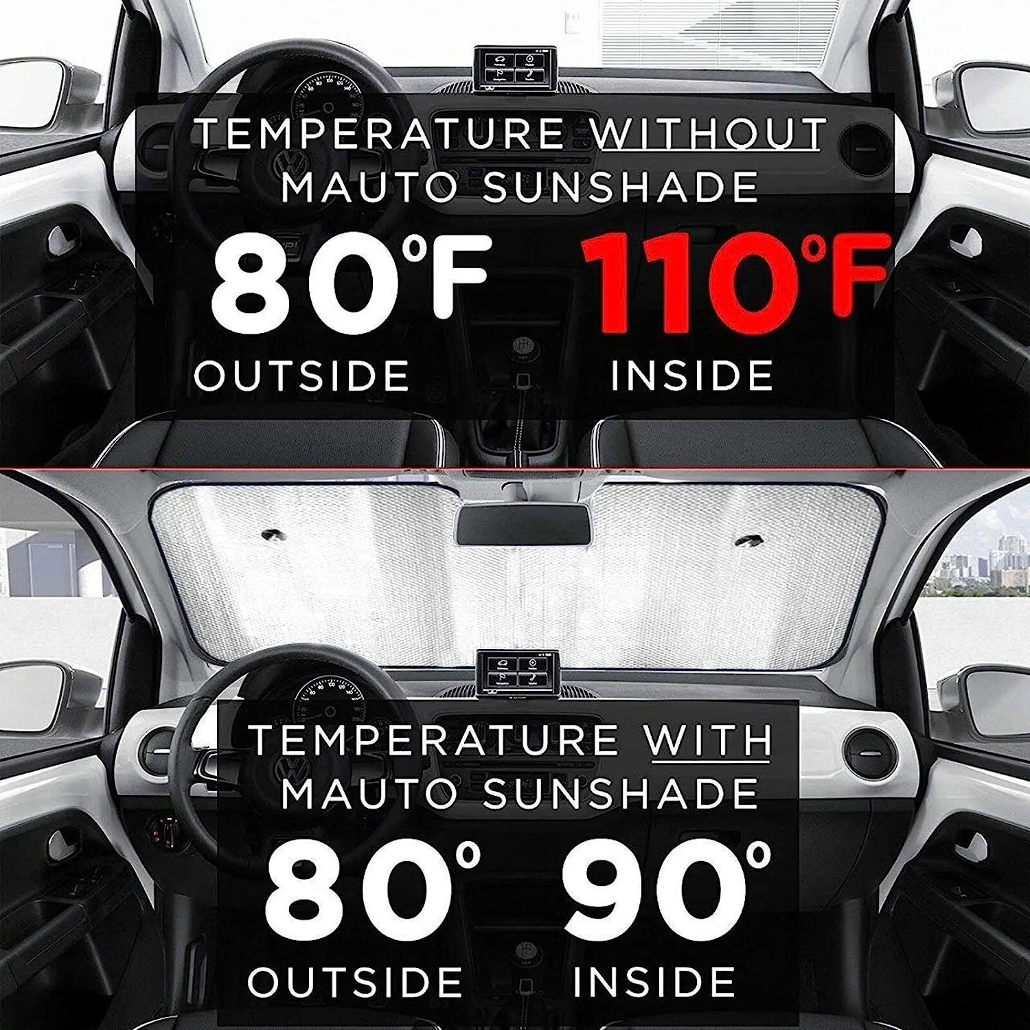 Солнцезащитный козырек из акварельных чешских перьев на переднее стекло для большинства седанов SUV Блокирует Максимальное количество ультрафиолетовых лучей и сохраняет прохладу вашего автомобиля