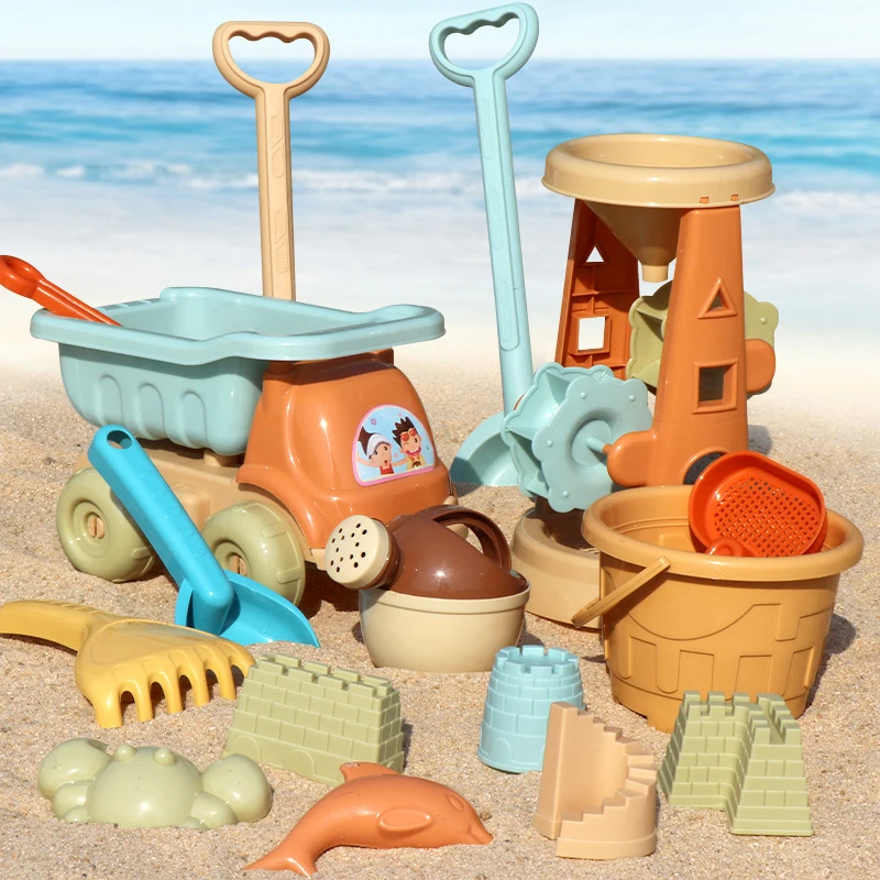 Набор игрушек для пляжа, детские пляжные игрушки, набор игрушек для песочницы на открытом воздухе для малышей, мальчиков и девочек, семейные развлечения для детей, подростков и взрослых