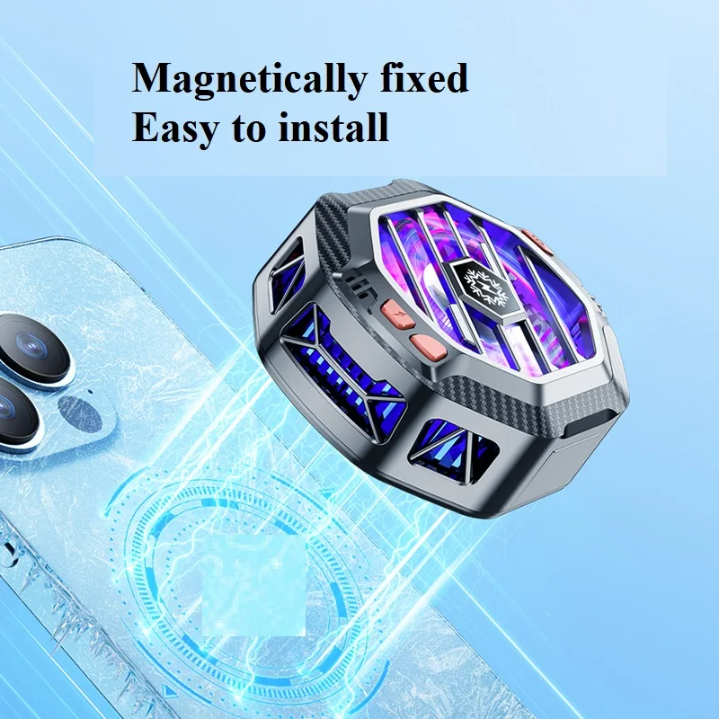 X60 С магнитной фиксацией И регулируемым быстрым охлаждением, беспроводной зарядкой, полупроводниковым радиатором охлаждения мобильного телефона