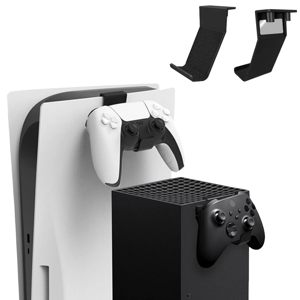 Держатель игрового контроллера, установленный сбоку консоли, подставка для геймпада и гарнитуры, компактные аксессуары для предотвращения падения для Xbox Series X PS5