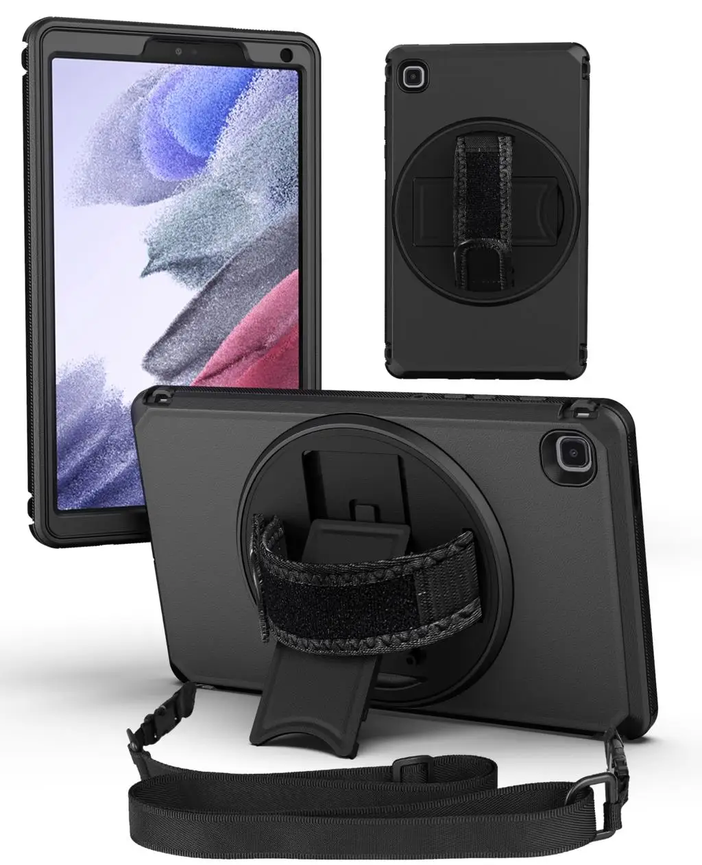 Чехол для Samsung Galaxy Tab A8 10.5 2021 SM-X200 X205 A7 Lite SM-T220 A 8.4 SM-T307 С возможностью поворота на руку/плечевой ремень с подставкой