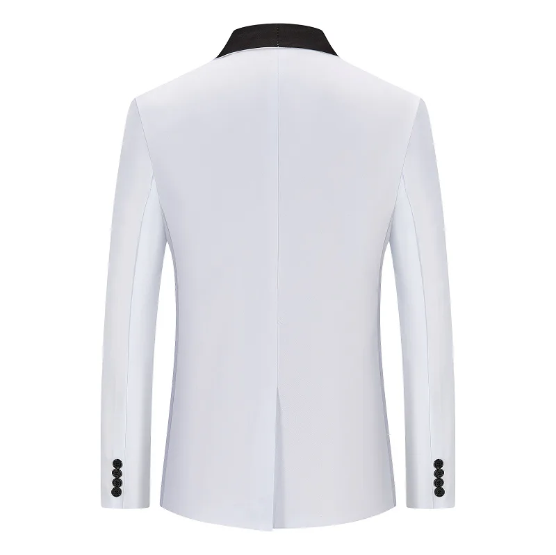 Мужской пиджак HOO 2023 нового европейского размера, модный неглаженый костюм для отдыха, молодежный приталенный блейзер разных цветов