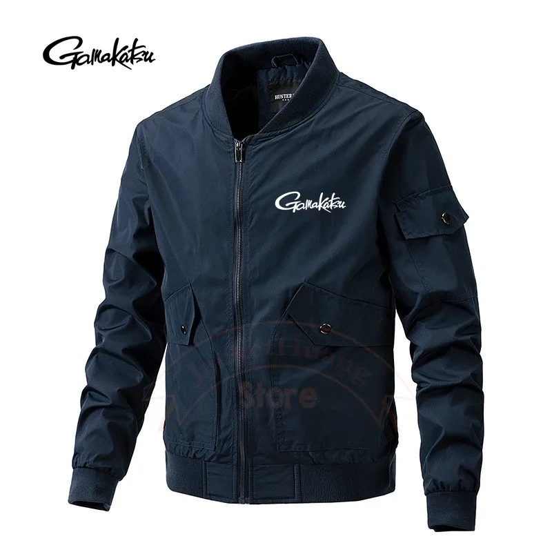2023 Мужская тонкая куртка Gamakatsu для рыбалки, рабочий костюм, летная куртка, повседневная однослойная мужская куртка, весенний топ