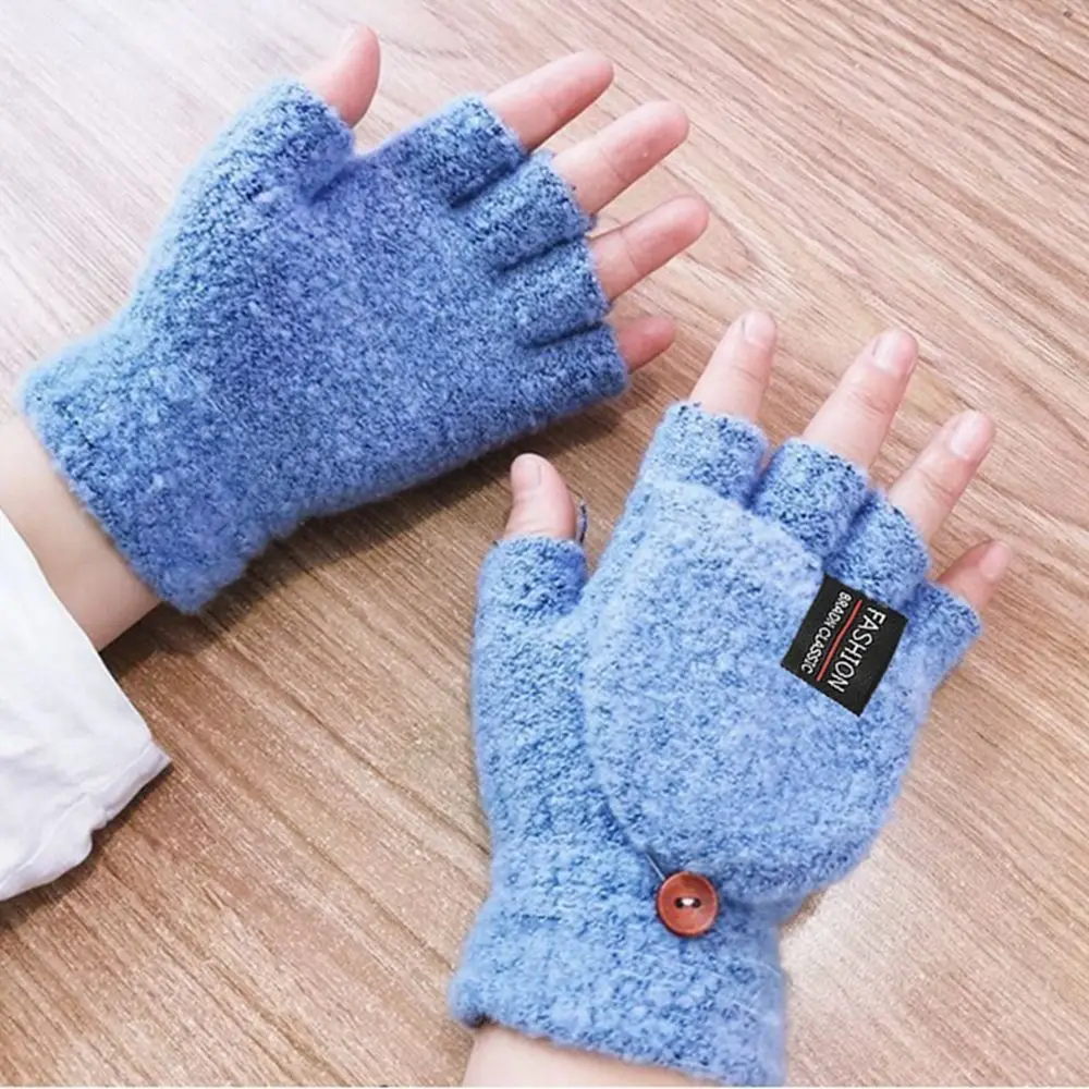 Перчатки с USB-подогревом, портативные вязаные электрические теплые варежки, зимние перчатки с подогревом, женские