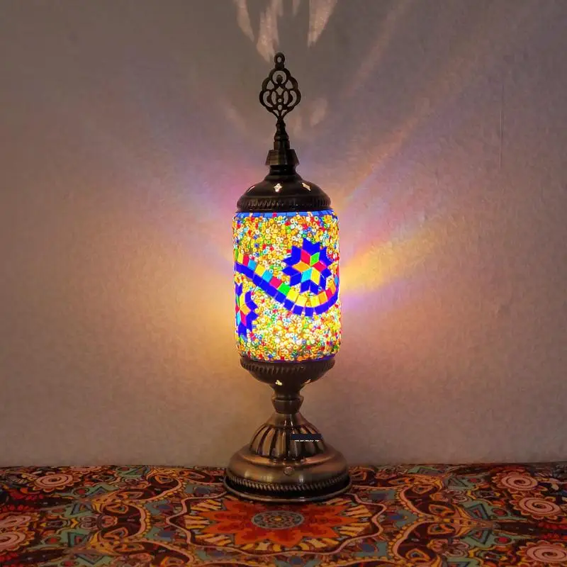 Вставляемая Марокканская настольная лампа Романтический подарок Декоративная настольная лампа в турецком стиле Для освещения детской комнаты