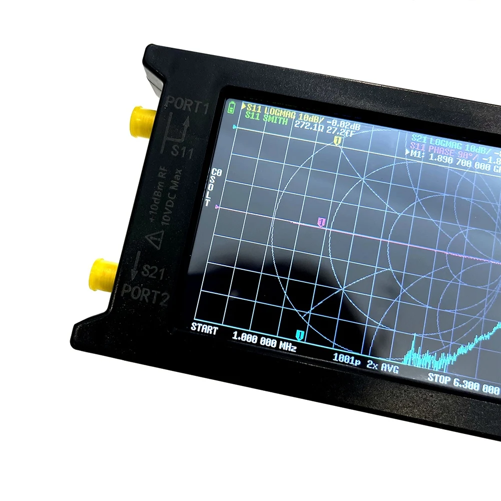 LiteVNA-64 50 кГц-6,3 ГГц LiteVNA 4-дюймовый Векторный сетевой анализатор с контактным экраном HF VHF UHF Обновление анализатора антенн NanoVNA