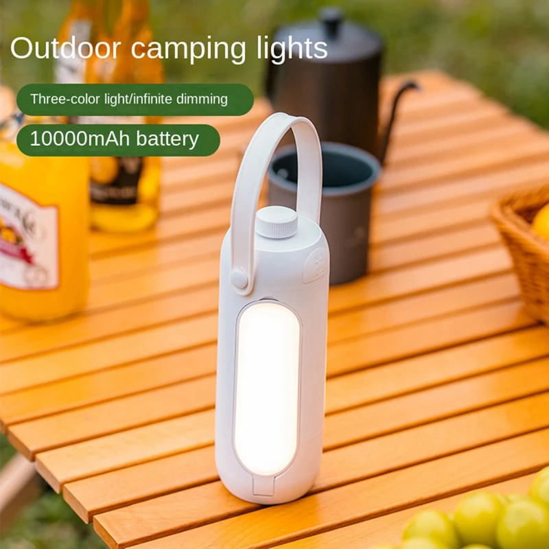 Портативная многофункциональная лампа USB Перезаряжаемая Подвесная палатка Кемпинговая лампа LED 10000mAh Lighting -B