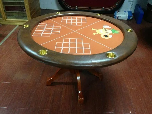 Стол для покера Круглый Стол Ананасовый стол Ножки из цельного дерева Высококачественные Настраиваемые цвета