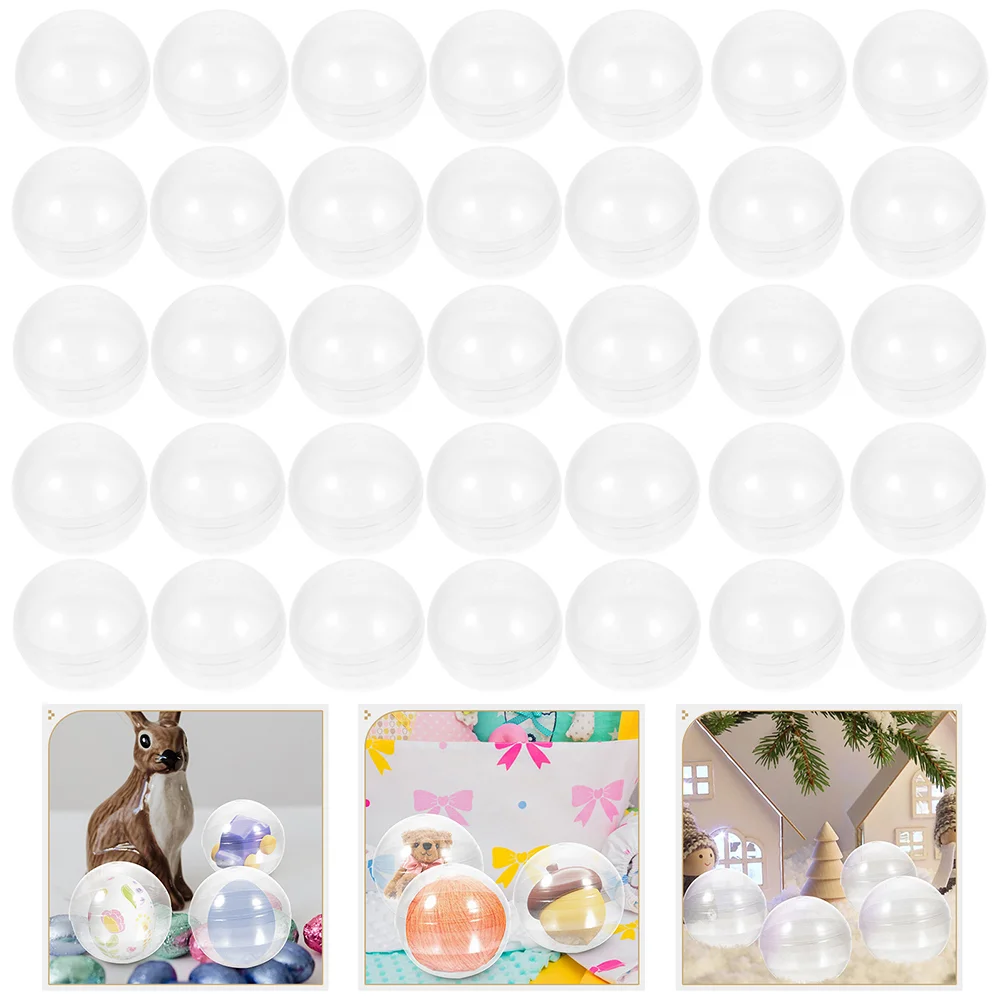 50 шт. Автомат по продаже мини-конфет в прозрачной оболочке, Маленькая Круглая игрушка из прозрачного пластика для детей