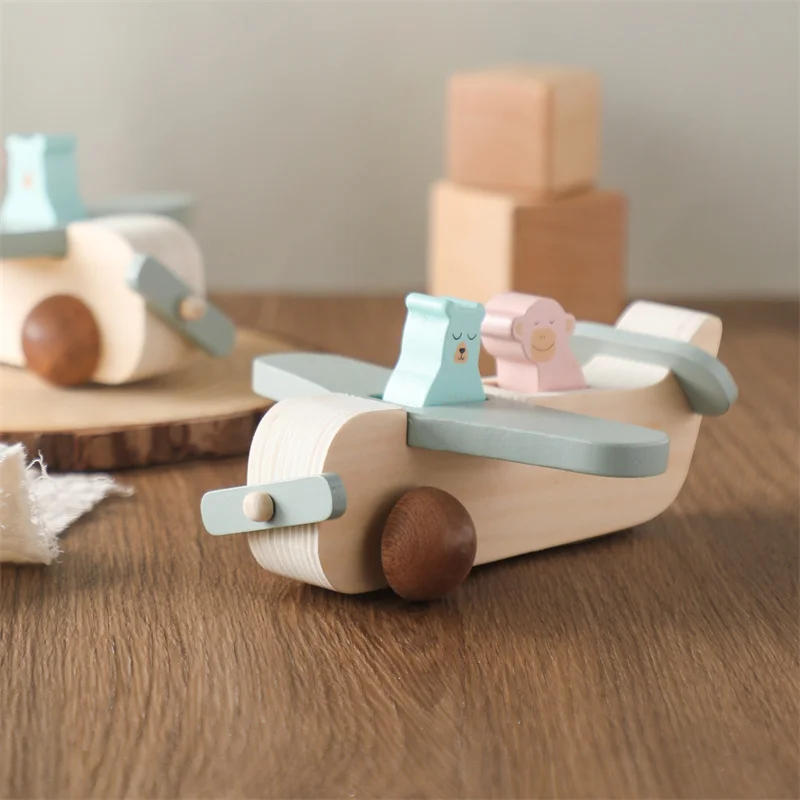 Давайте сделаем детские деревянные модели самолетов, развивающие строительные блоки Монтессори, игрушки для детей, Развивающие Игрушки для детей, подарки