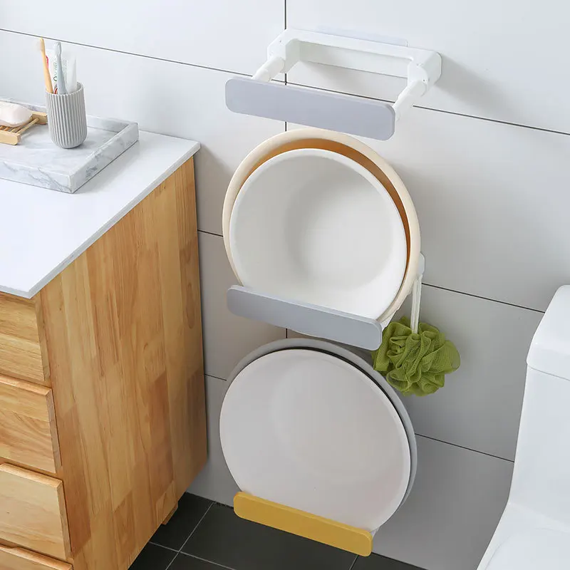 Непробиваемая Выдвижная скрытая подставка для умывальника, вешалка для хранения в ванной, кухонная подставка для хранения кастрюль