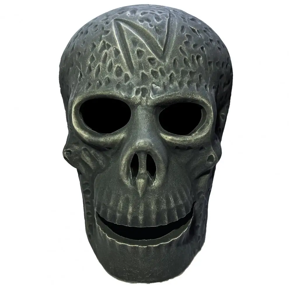 Череп-гриль, керамические украшения в виде черепа для костров на Хэллоуин, плита-гриль, огнеупорные газовые бревна, череп для помещений, для костра