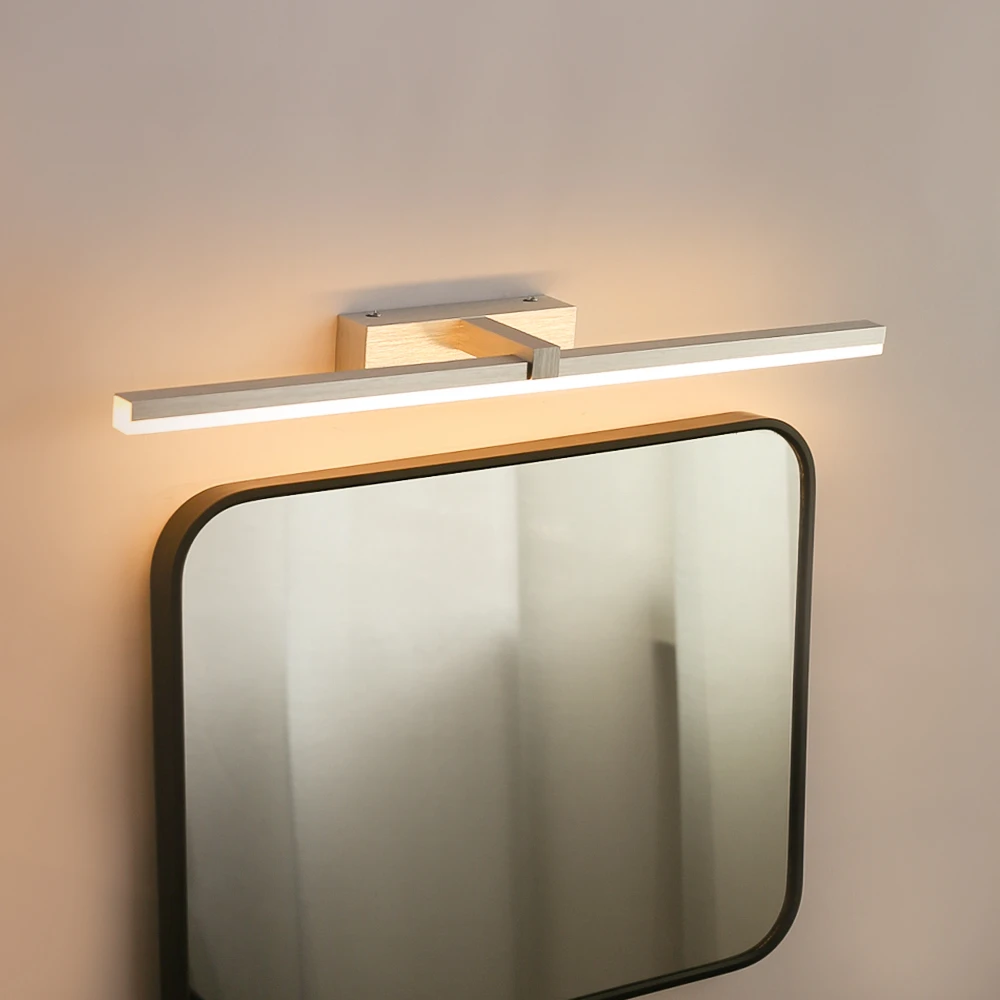 Светодиодный настенный светильник для зеркала в ванной 220 В 110 В 8 Вт 12 Вт 16 Вт 20 Вт Настенный светильник Водонепроницаемые светильники для тщеславия Внутреннее Освещение