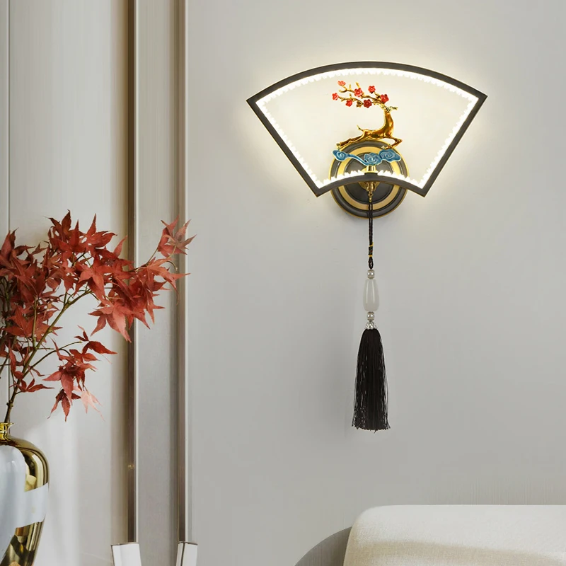 Латунный настенный светильник WPD LED Современное роскошное бра Украшение интерьера спальни, прикроватной тумбочки, гостиной, коридора