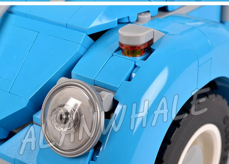 1167 шт. Креативный Эксперт Классический Лазурно-голубой Автомобиль 1960-х годов 10566 Строительные Блоки Игрушки, Совместимые с моделью
