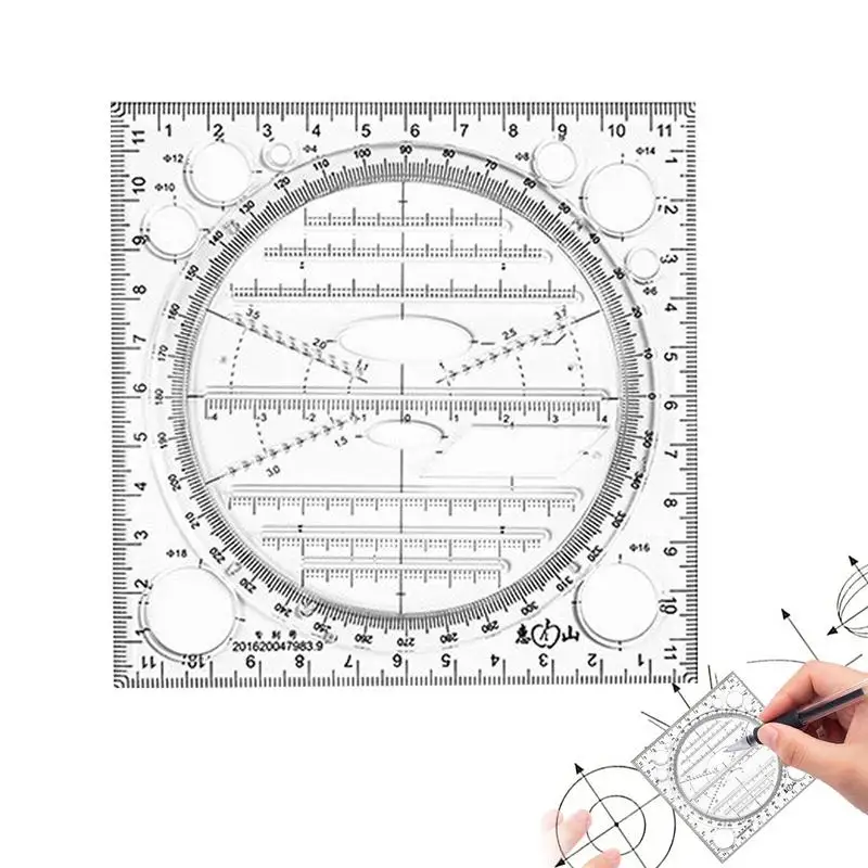 Четкие геометрические линейки Геометрические линейки для рисования, инструменты для рисования в школе, Офисные рисунки, четкие линейки, измерительный шаблон, линейка