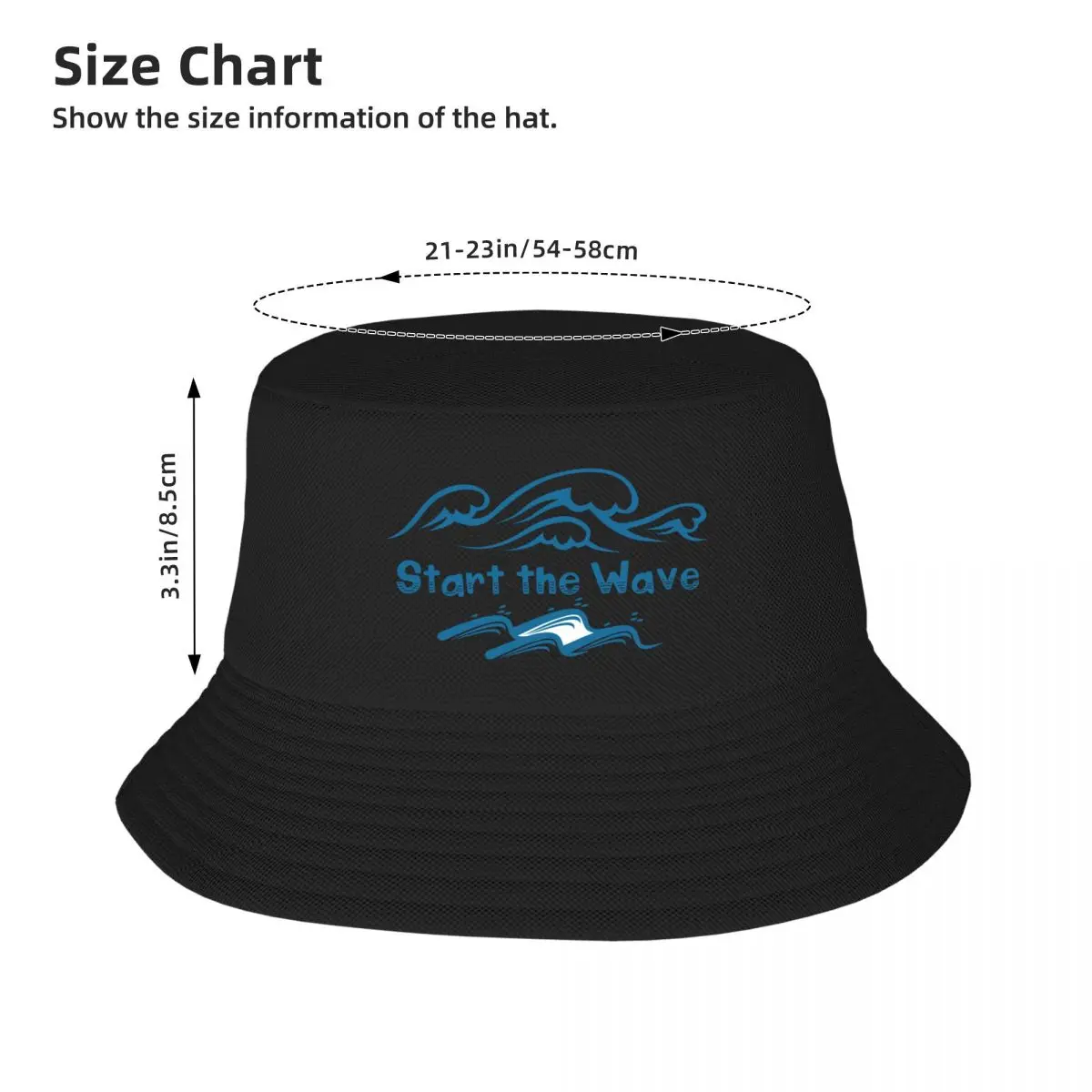 Новый красивый старт волны! Дизайн бейсболки-ведерка Значок бренда Man Caps Мужская шляпа женская