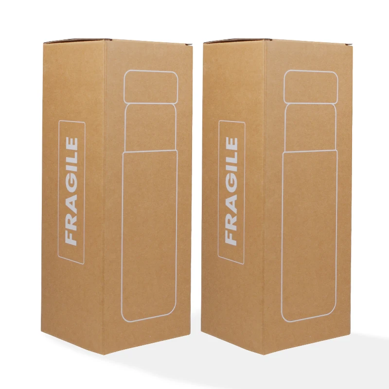индивидуальный дизайн Горячая Распродажа Индивидуальная Печать Электронная коммерция Упаковка из Гофрированного Переработанного картона Бумажные Коробки для бутылок для питья
