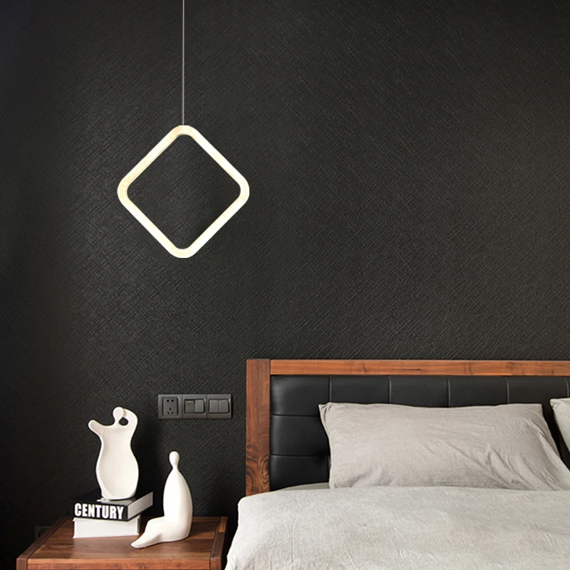 Золотой / черный минимализм, светодиодные подвесные светильники для спальни, бара, столовой, прикроватной тумбочки, домашнего декора, скандинавская лампа, подвесные светильники для ламп