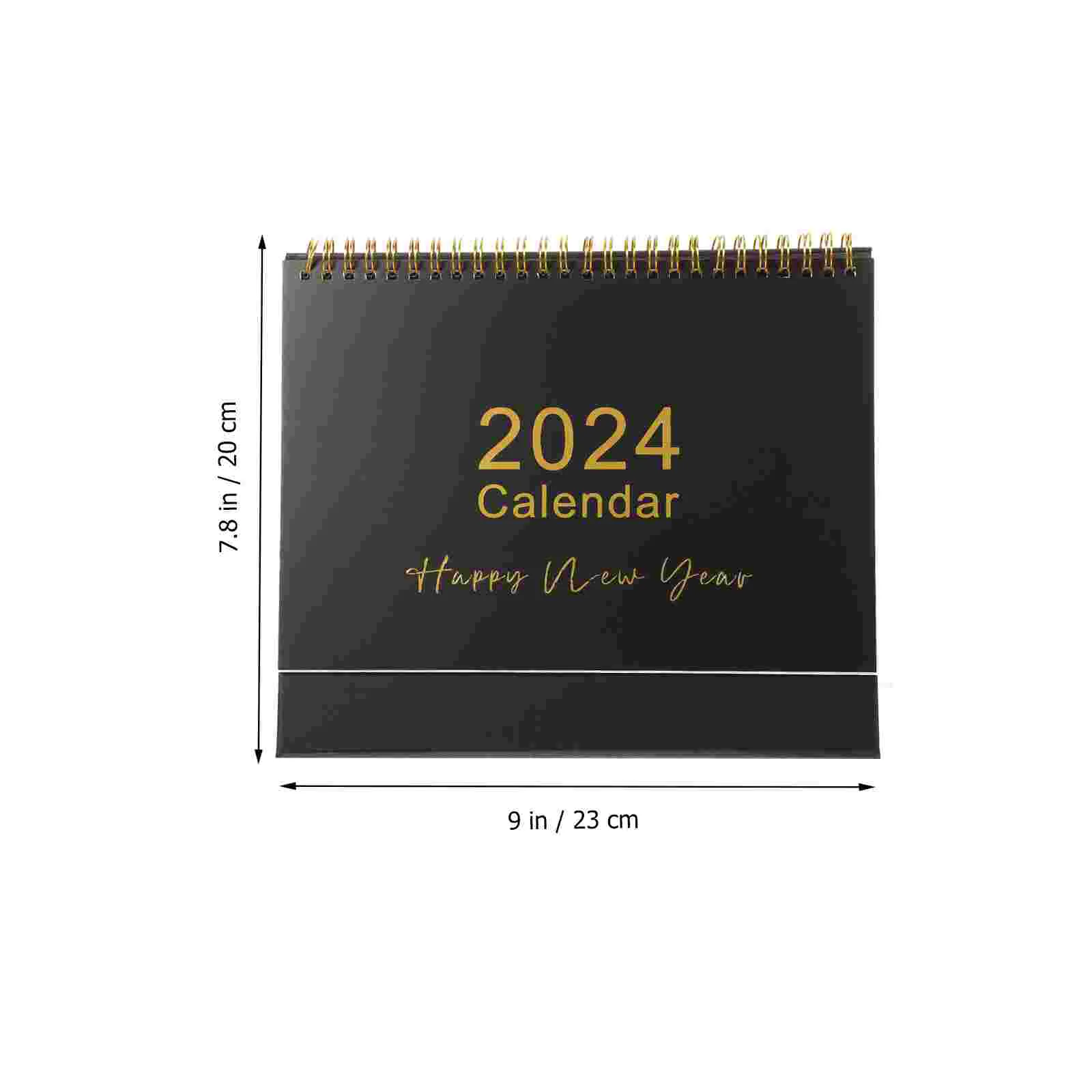 Настольный календарь на 2024 год с откидной крышкой для офисного рабочего стола, декор для настольного пейзажа, маленькие бумажные украшения очень большого размера