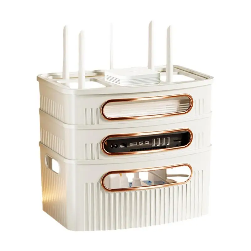 Коробка для хранения Wi-Fi маршрутизатора Декоративная коробка для маршрутизатора Водонепроницаемая и пылезащитная крышка коробки для хранения маршрутизатора Коробка для хранения Wi-Fi маршрутизатора для