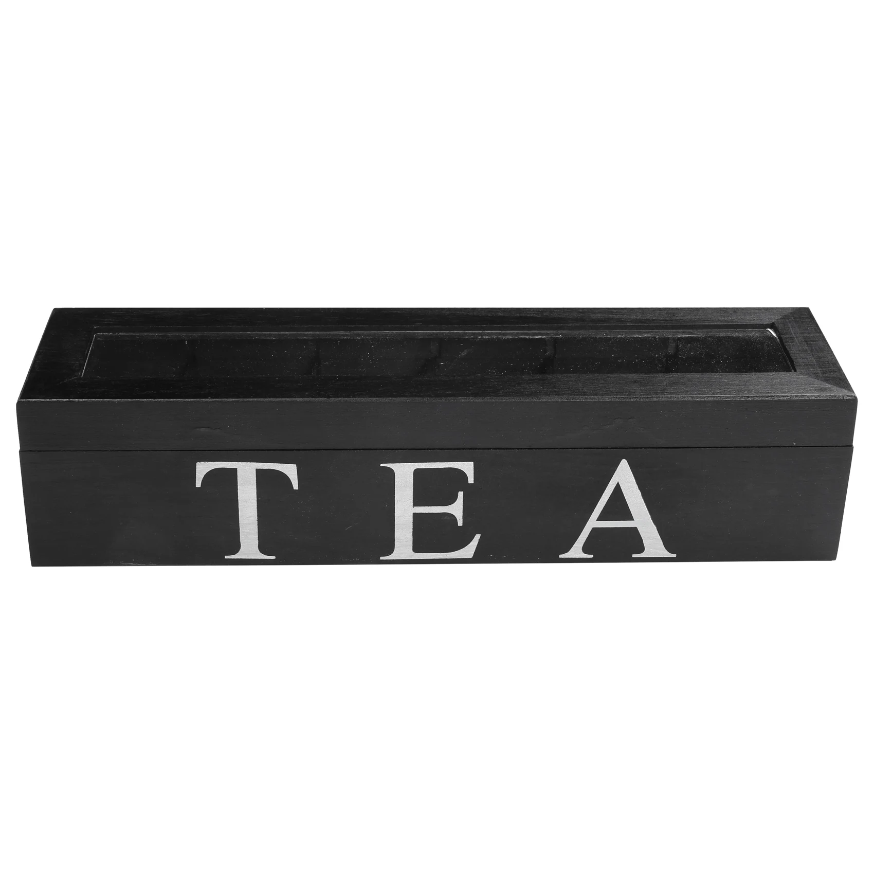 Органайзер для коробок для кофе и чая Деревянный с крышкой, держатель для хранения кофейных пакетиков и чая, Органайзер для кухонных шкафов B