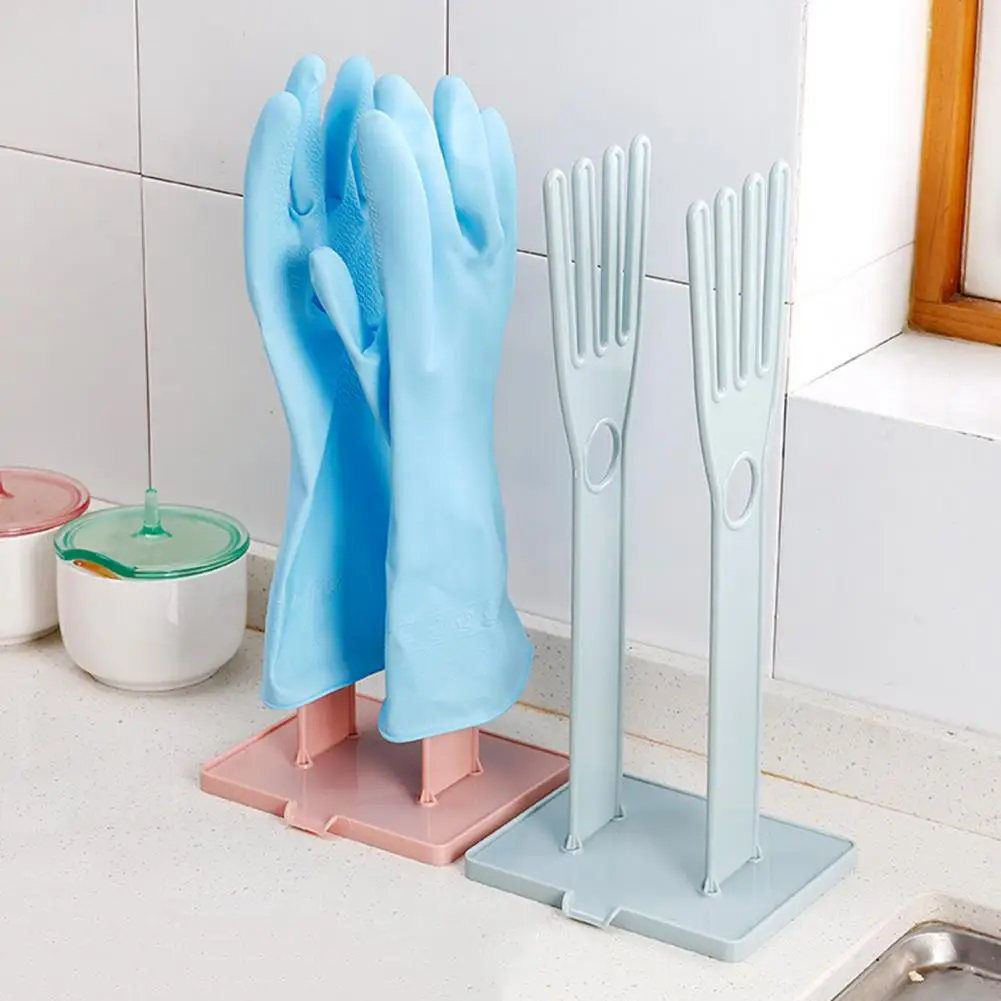 Прочная сушилка для посуды, перчаток, кухонных принадлежностей, столешница, сушилка для перчаток с дренажной доской, эффективное хранение перчаток для мытья посуды