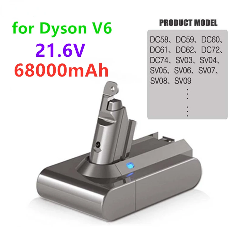 21,6 В 28000 мАч Литиевая Батарея для Dyson V6 DC62 DC58 DC59 SV09 SV07 SV03 SV05 DC74 965874-02 V6 Пушистый V6 Триггер V6 Животное