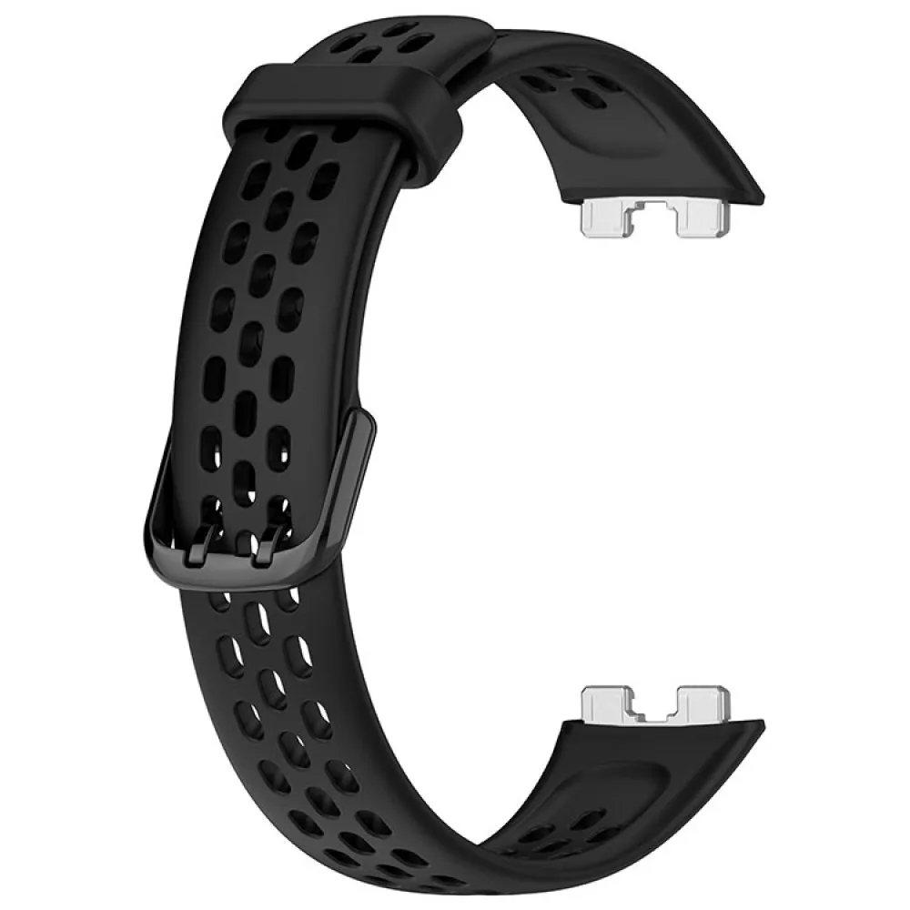 19-миллиметровый силиконовый ремешок для часов, Регулируемый дышащий браслет с пряжкой, спортивный ремешок для Huawei Band 8