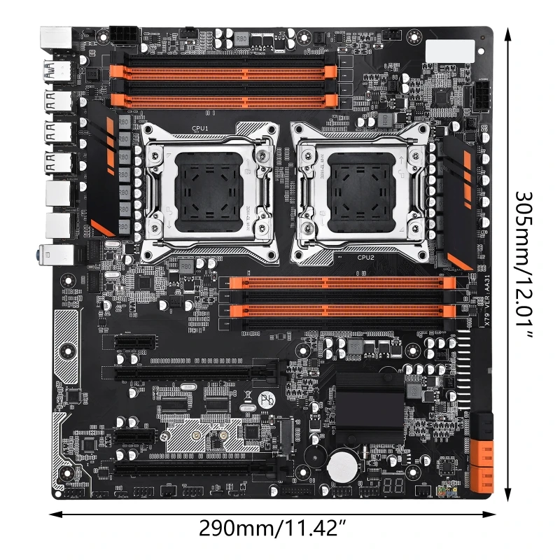 X79 8D PCI-E 16X Профессиональная материнская плата LGA2011 8xDDR3 SATA3.0 NVME для M.2 Sl