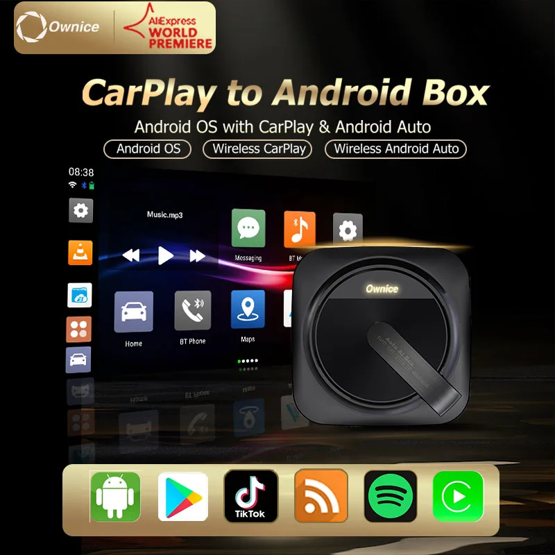 Собственный Android 11 Беспроводной CarPlay Ai Box Apple Car Play Android Auto Youtube Netfix Зеркало для Toyota Vitz 3 III XP130
