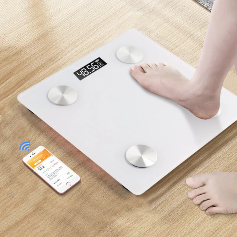 Интеллектуальные весы со светодиодным интеллектуальным цифровым дисплеем, новые электронные весы для измерения жировых отложений в домашней ванной комнате с поддержкой Bluetooth