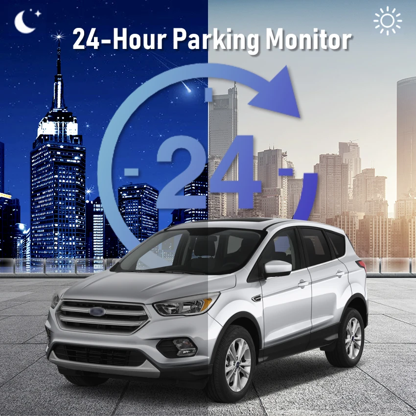 Автомобильный Видеорегистратор 4K Dash Cam Автомобильная Камера Вождения Видеомагнитофон WiFi Ночного Видения 24-часовая запись парковки Для Ford Kuga General Модели 2015-2022
