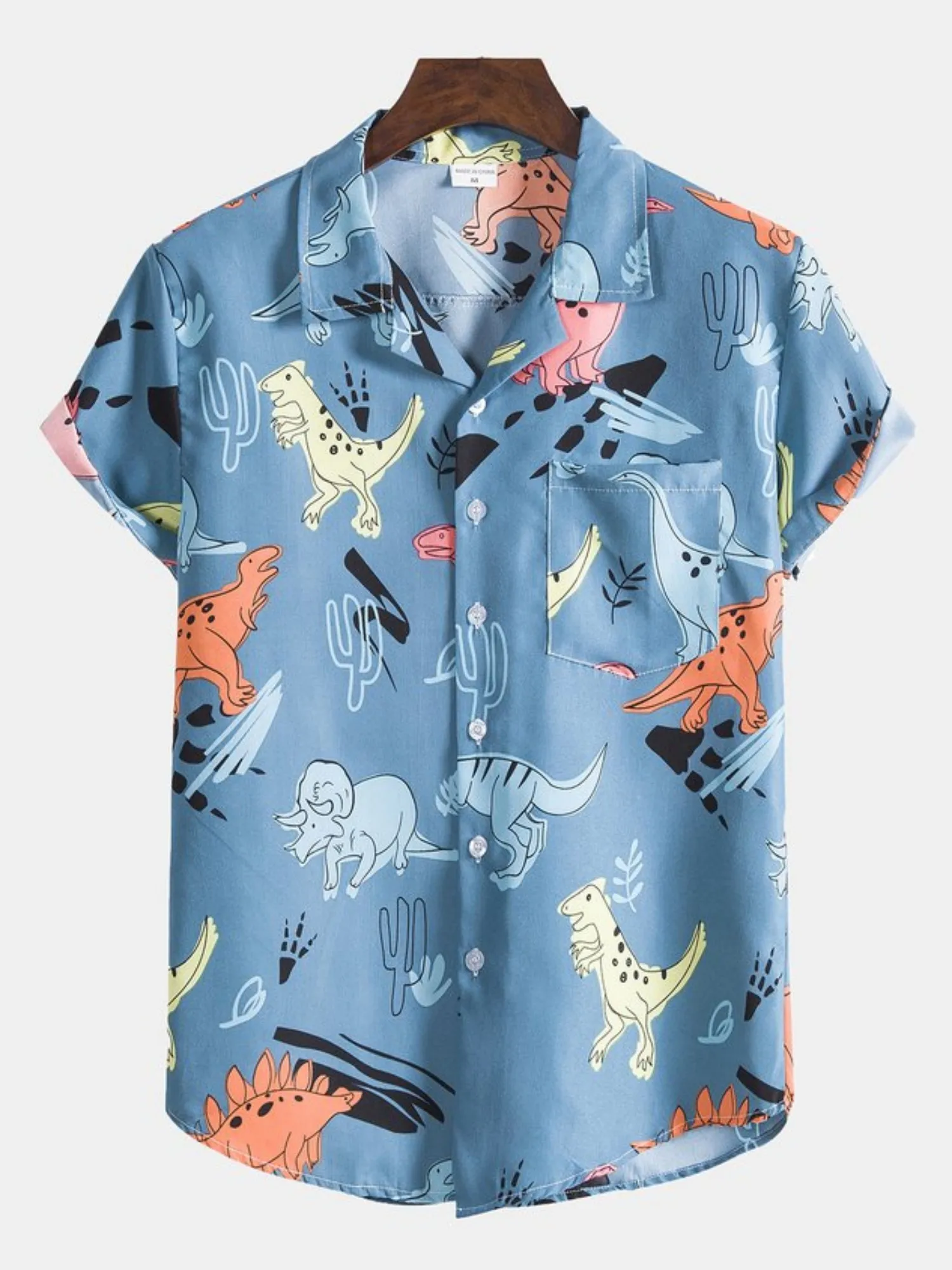 Летняя гавайская рубашка с коротким рукавом с 3D-печатью 2023 года, элегантная мужская роскошная одежда для модного общества с мультяшными картинками большого размера