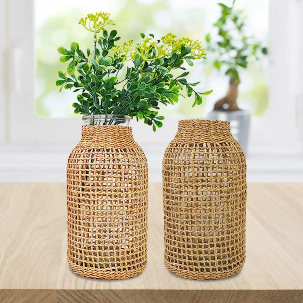 Компактная стеклянная ваза Создает атмосферу Стеклянная ваза в японском стиле Горшок для растений Украшение стола Ваза для растений Макет сцены Реквизит