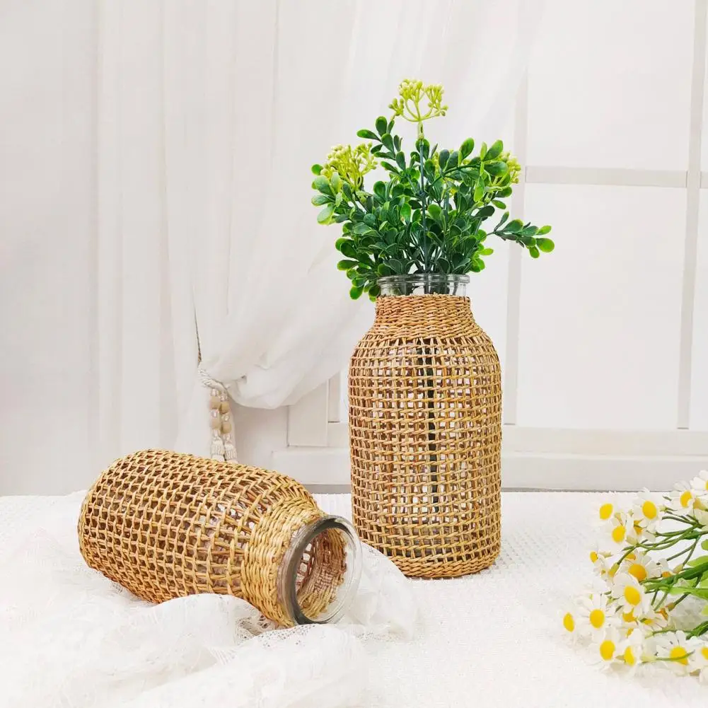 Компактная стеклянная ваза Создает атмосферу Стеклянная ваза в японском стиле Горшок для растений Украшение стола Ваза для растений Макет сцены Реквизит
