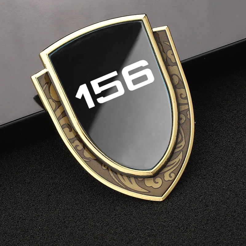 Автомобильная металлическая 3D наклейка с логотипом Auto Custom Shield Styling Decoration Наклейки для Alfa Romeo 156 Аксессуары