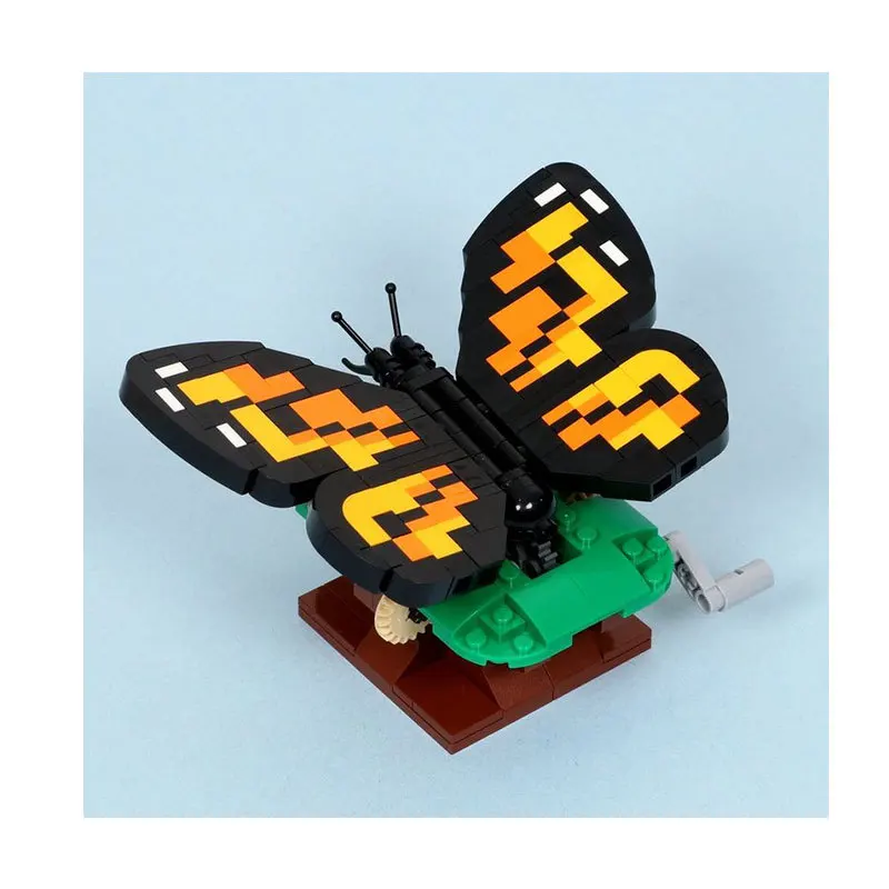 Новые креативные строительные блоки Moc Бабочка, расправляющая крылья, сборка модели, набор кирпичей, обучающая головоломка, игрушки для детей, подарок на День рождения